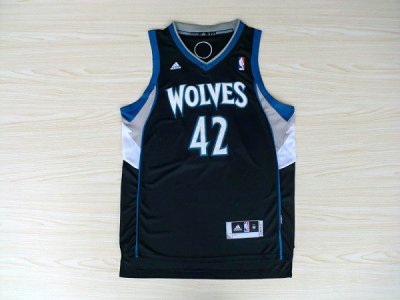 Maillot De Basket Minnesota Timberwolves Kevin Love 42 Tissus Sportif Fans Edition Noir